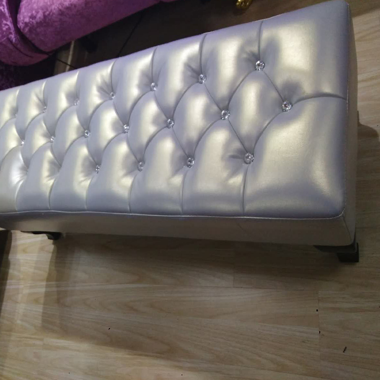 美式PU皮沙发凳脚踏现代KTV沙发配套PU皮凳子软包长条凳美式沙发凳欧式沙发脚蹬 美式PU皮沙发凳