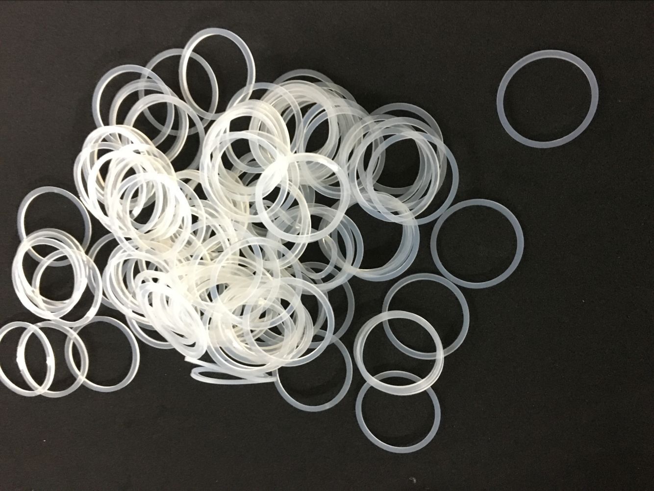 透明硅胶密封圈 3M自粘硅胶圈 防水密封圈 耐磨硅胶垫圈