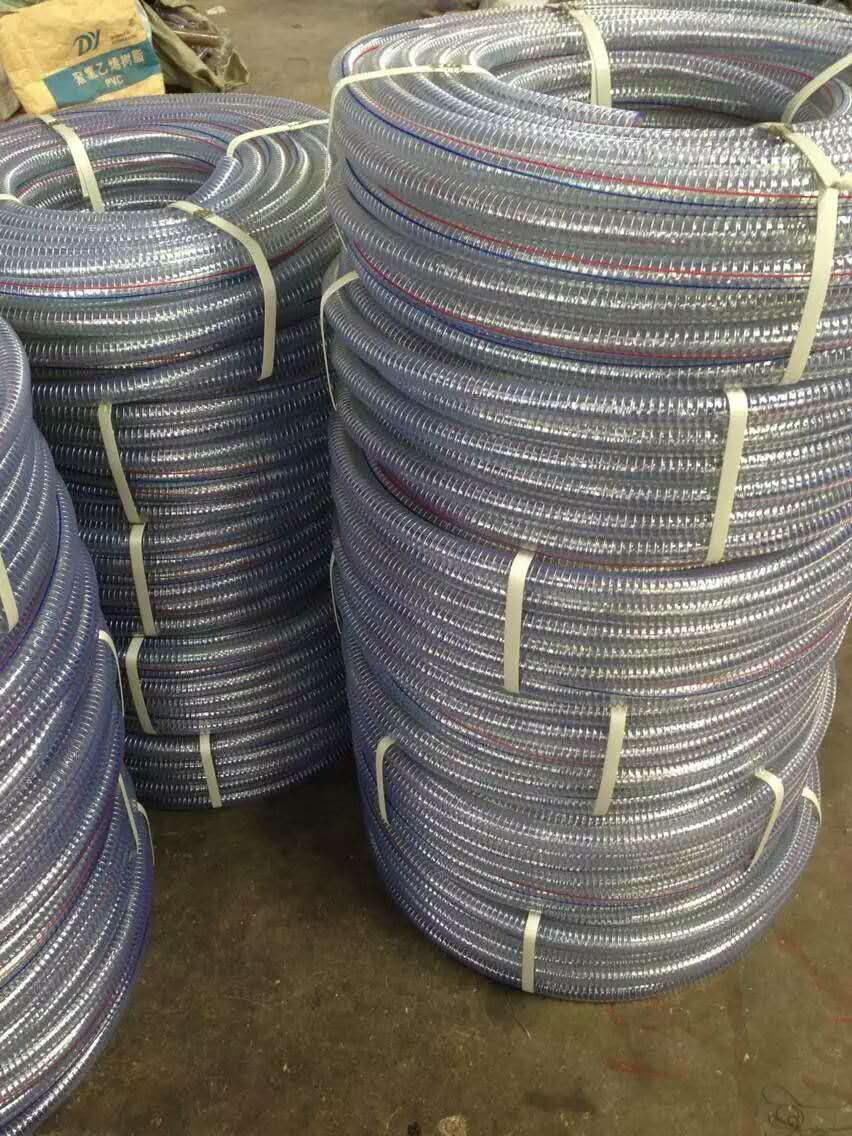 厂家直销 PVC钢丝螺旋管工业油输送管排污管四季柔软图片