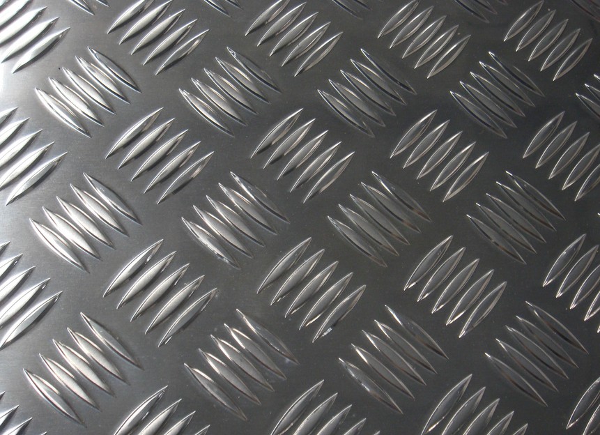 防滑铝板 压花铝板 五条筋花纹铝批发