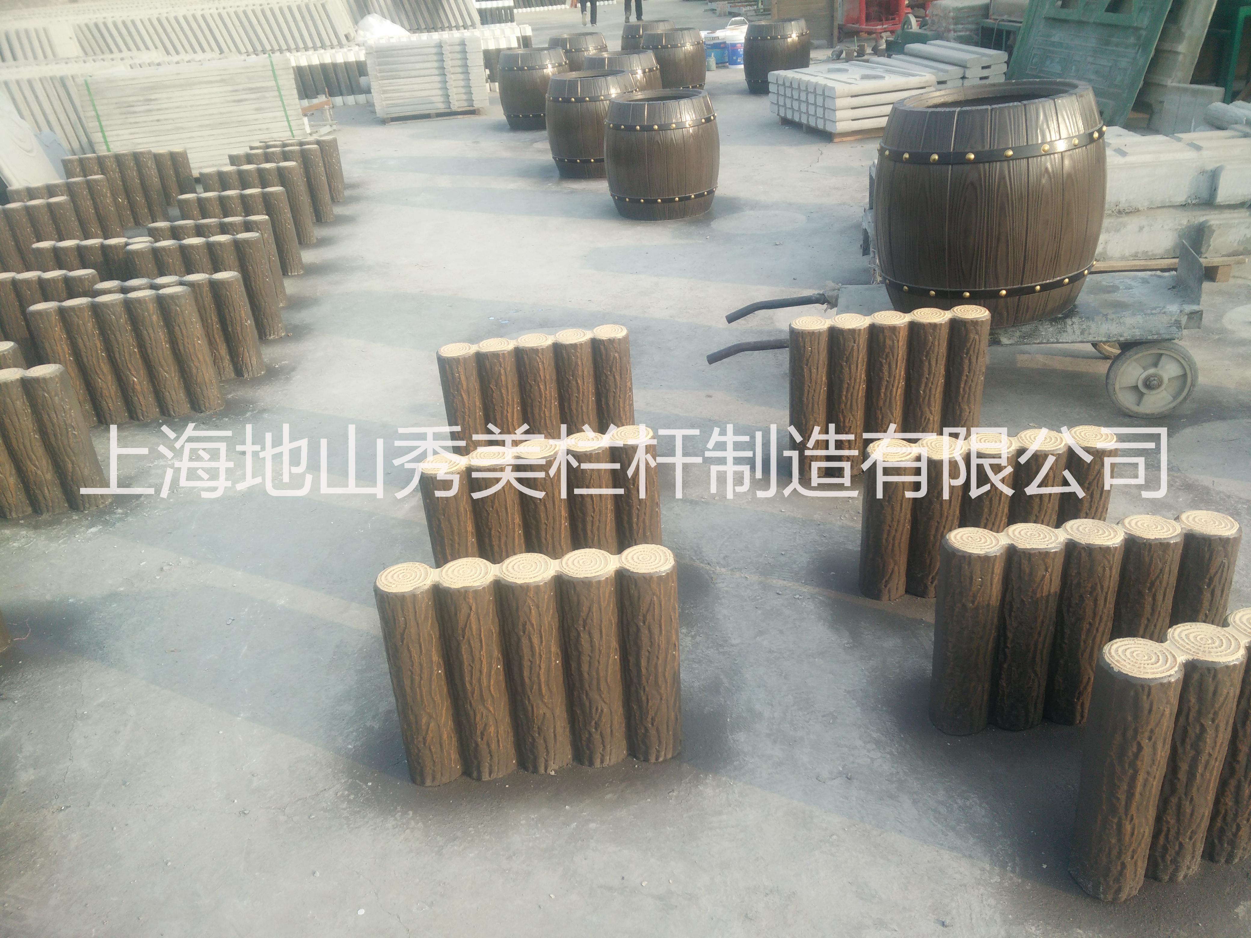 仿木桩头供应仿木桩头定做\上海仿木桩头批发\上海仿木桩头制作