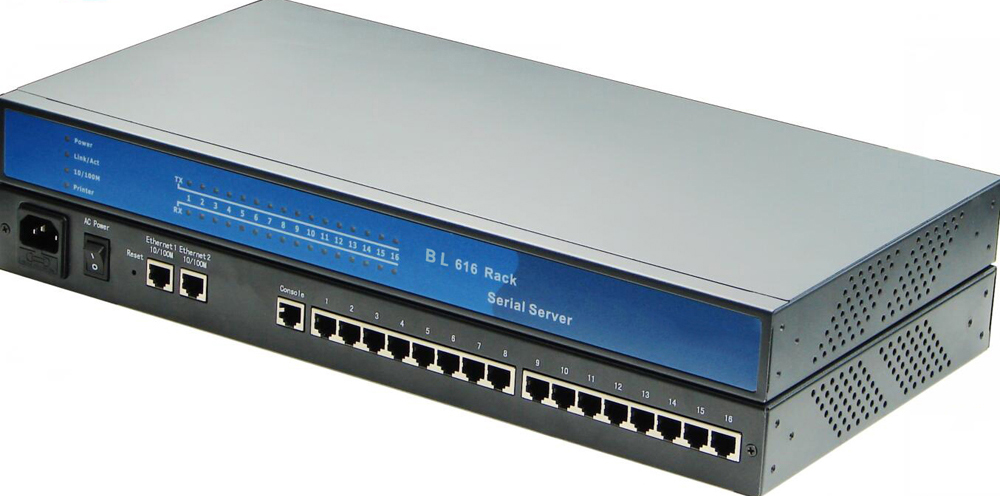 工业级 16口 串口服务器 RS-232 RS-485多种选择串口服务器