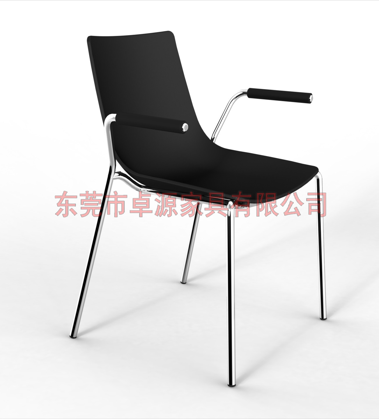 休闲椅办公椅写字椅  时尚会议椅 PP塑料椅生产厂家图片