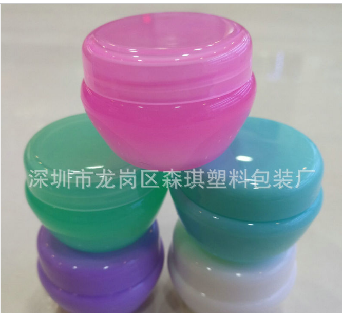 厂家供应 10克PP蘑菇形膏霜瓶 面霜瓶 药膏盒 化妆品瓶 塑料包材图片