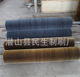 厂家直供钢丝辊 抛光去锈钢丝刷辊 螺旋钢丝辊刷果蔬清洗机毛刷辊