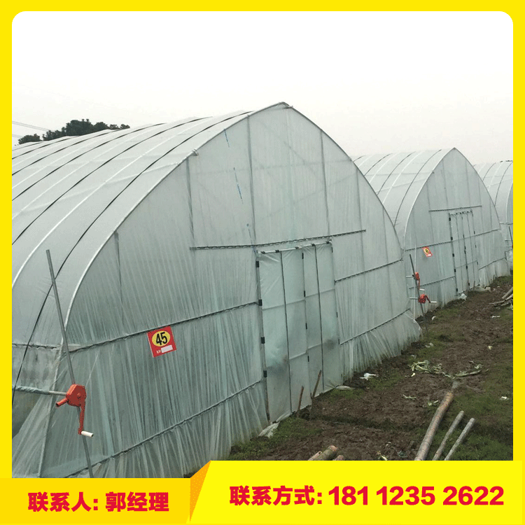 温室大棚 大棚钢管 热镀锌管广泛用于贵州蔬菜基地 玻璃温室骨架价格优异图片