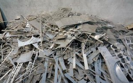 山东长期回收不锈钢钢花、边角料、板条图片