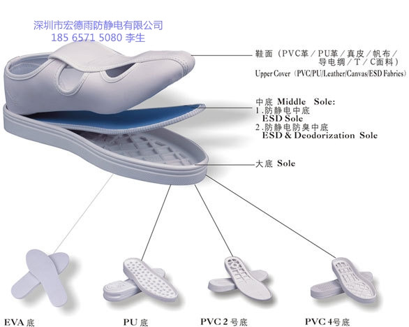 防静电四眼鞋