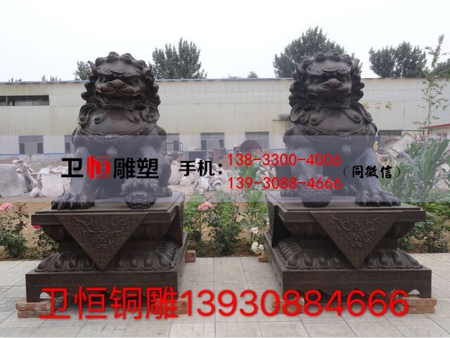 广东铜雕厂铜狮子铸造厂故宫铜狮子定做
