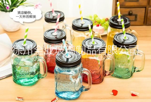 徐州市批发渐变彩色玻璃瓶夏日果汁饮料厂家