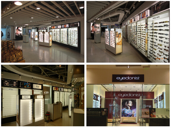 眼镜店展示柜、东莞眼镜店展示柜厂家、眼镜店展示柜创意设计图片
