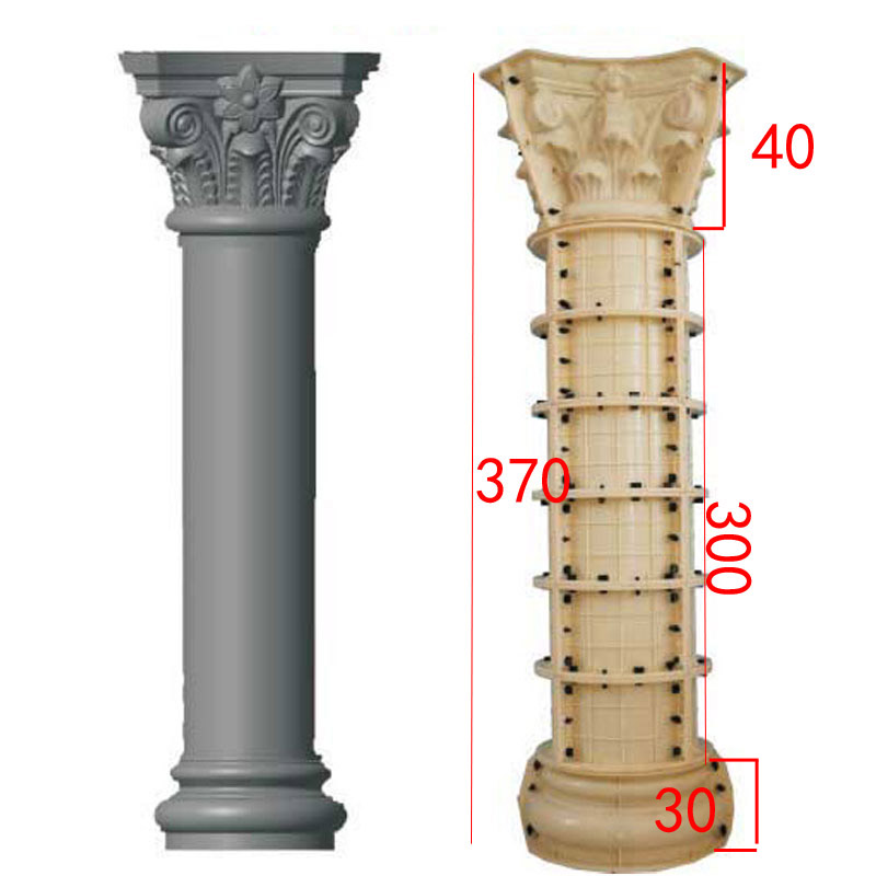 光板罗马柱模具 广西欧式罗马柱模 罗马柱模具广西欧式罗马柱模 罗马柱模具建筑柱子模具图片