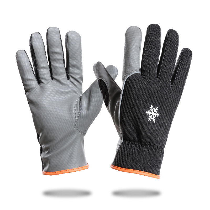 冬季新款骑行手套全指户外防风防水登山运动手套男女保暖触屏手套