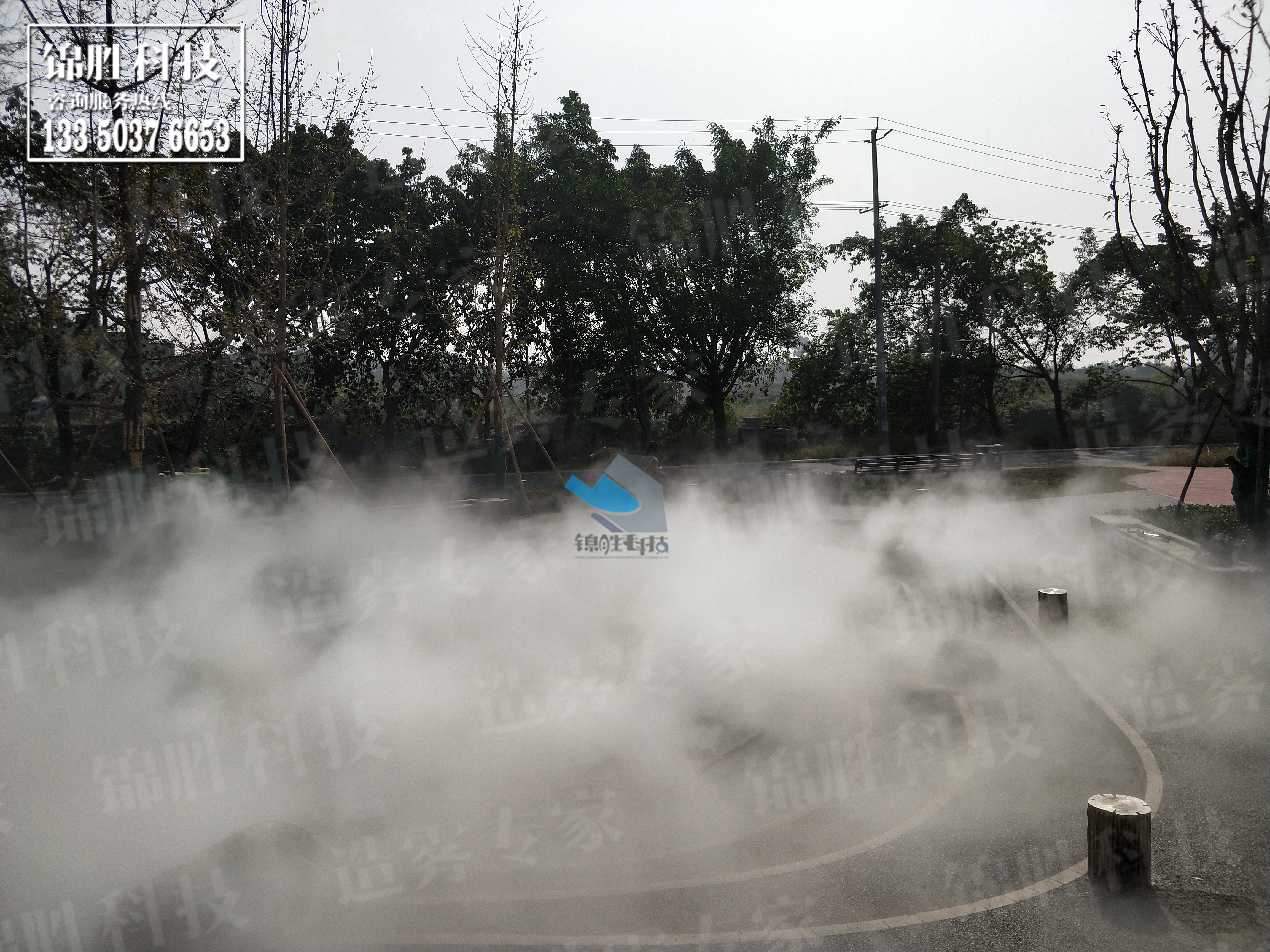 重庆人造雾，景观喷雾，水景水雾设备专业喷雾供应商