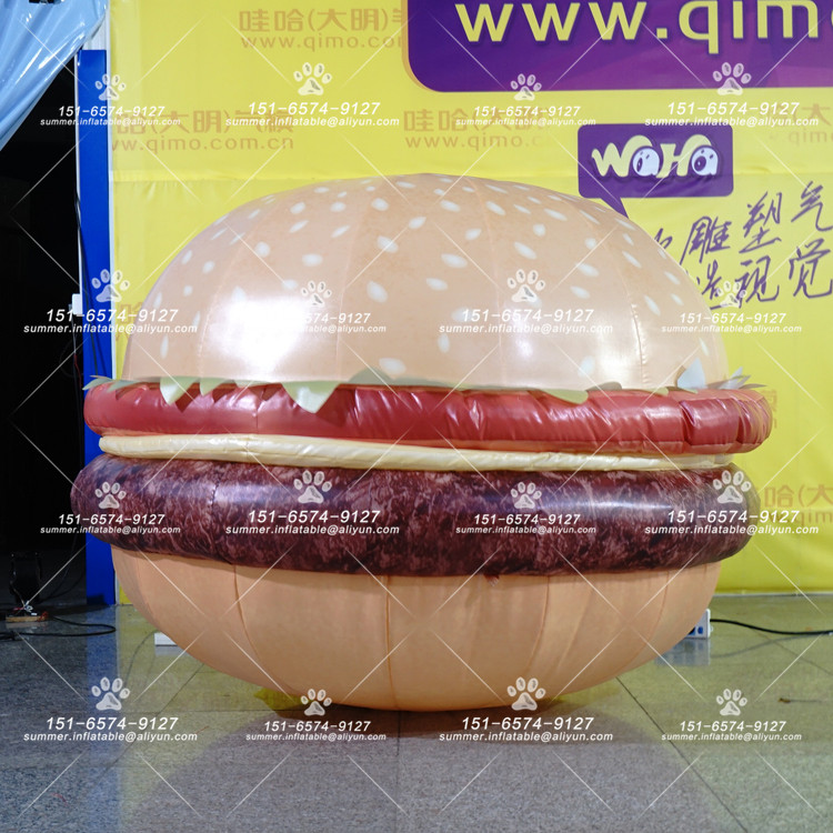 1.8米充气汉堡仿真模型批发