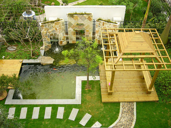 娄底别墅景观设计私家庭院绿化改造