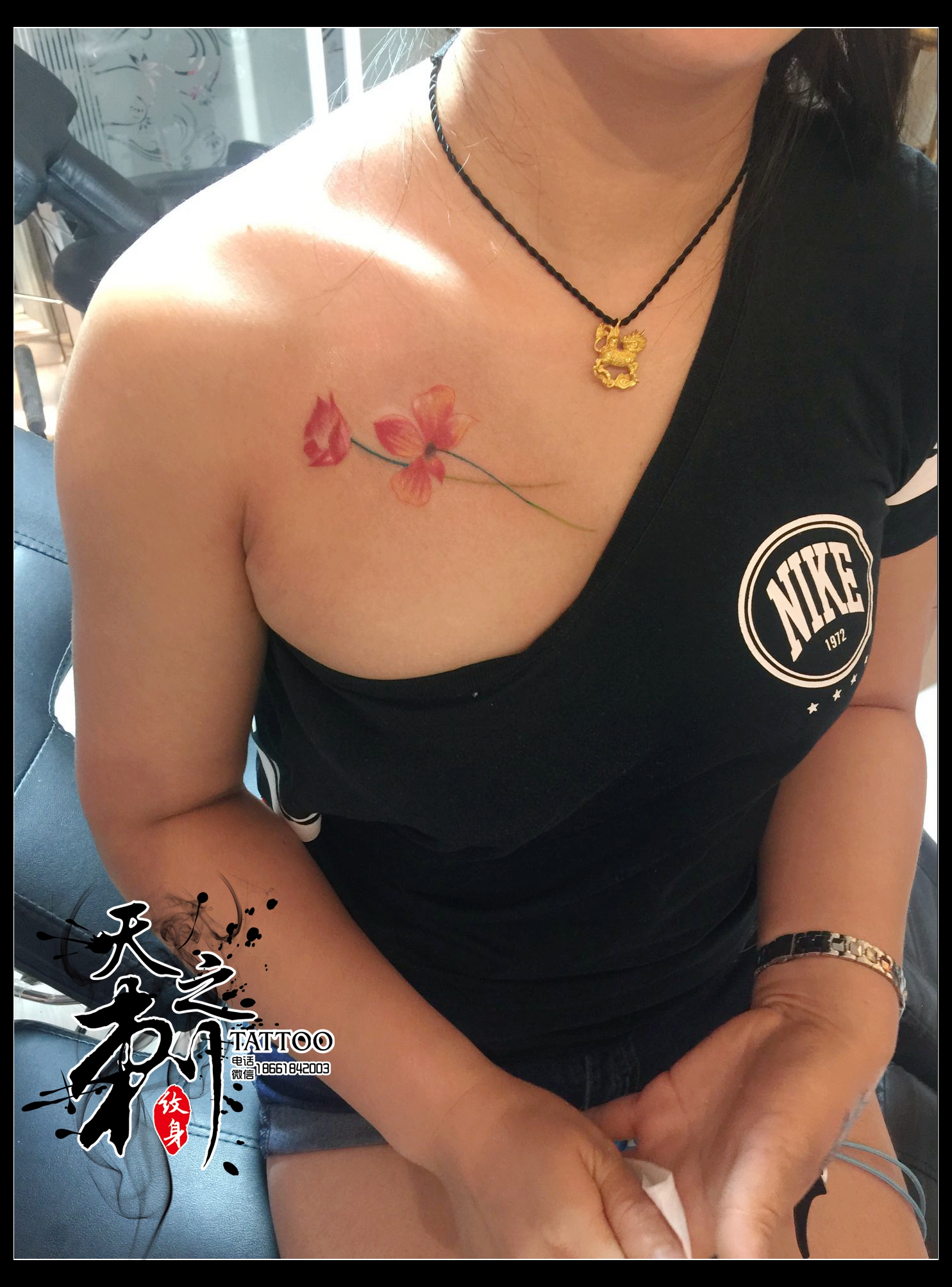 字母纹身 女生纹身图案 青岛纹身
