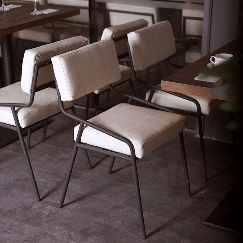 餐椅设计师创意时尚简约北欧工业风金属网红椅ins电脑椅子 简约餐椅