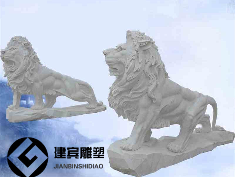 石雕欧式狮子石雕欧式狮子 西方欧式现代狮子 石雕工艺品 公园动物石雕大型摆件