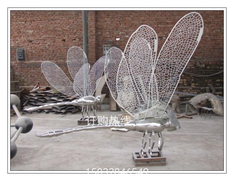 蜻蜓雕塑 动物蜻蜓雕塑 不锈钢动物蜻蜓雕塑