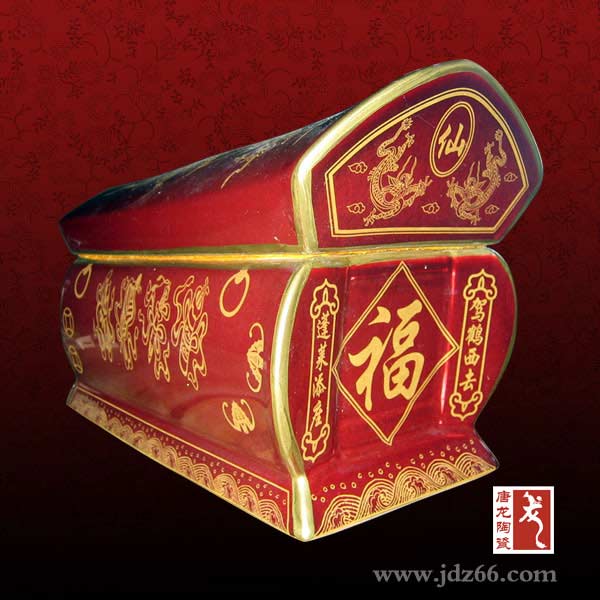 景德镇陶瓷手绘骨灰盒厂家 陶瓷骨灰盒图片
