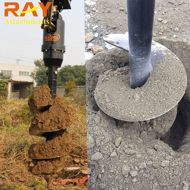 创成雷钻1-5吨小挖机转孔机 种树光伏桩电线杆均可用