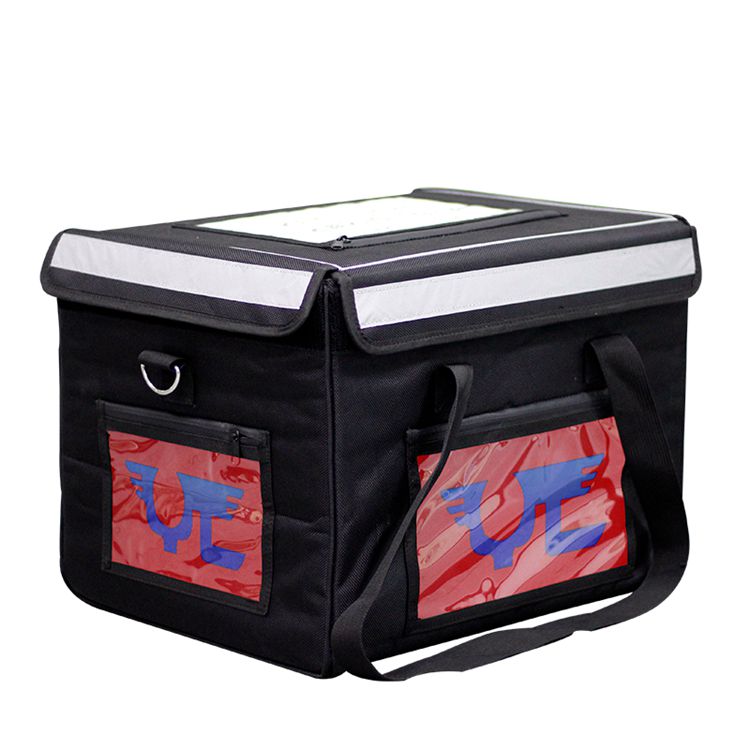 厦门市食品外送保温包厂家高档便携式送餐箱咖啡饮料食品外送保温包可背式外卖箱牛津布外送箱