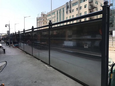 深圳哪里有卖彩钢围挡 价格多少 公路挡板 工地施工挡板 支持定做 深圳钢围挡图片
