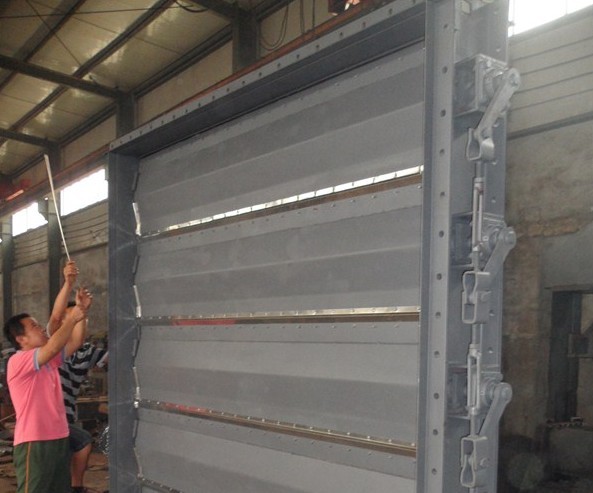 供应烟风煤粉管道用挡板式隔离门企业 沧州挡板式隔离门生产厂家图片