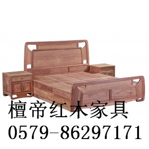 卧室红木大床 优质东阳红木家具厂家