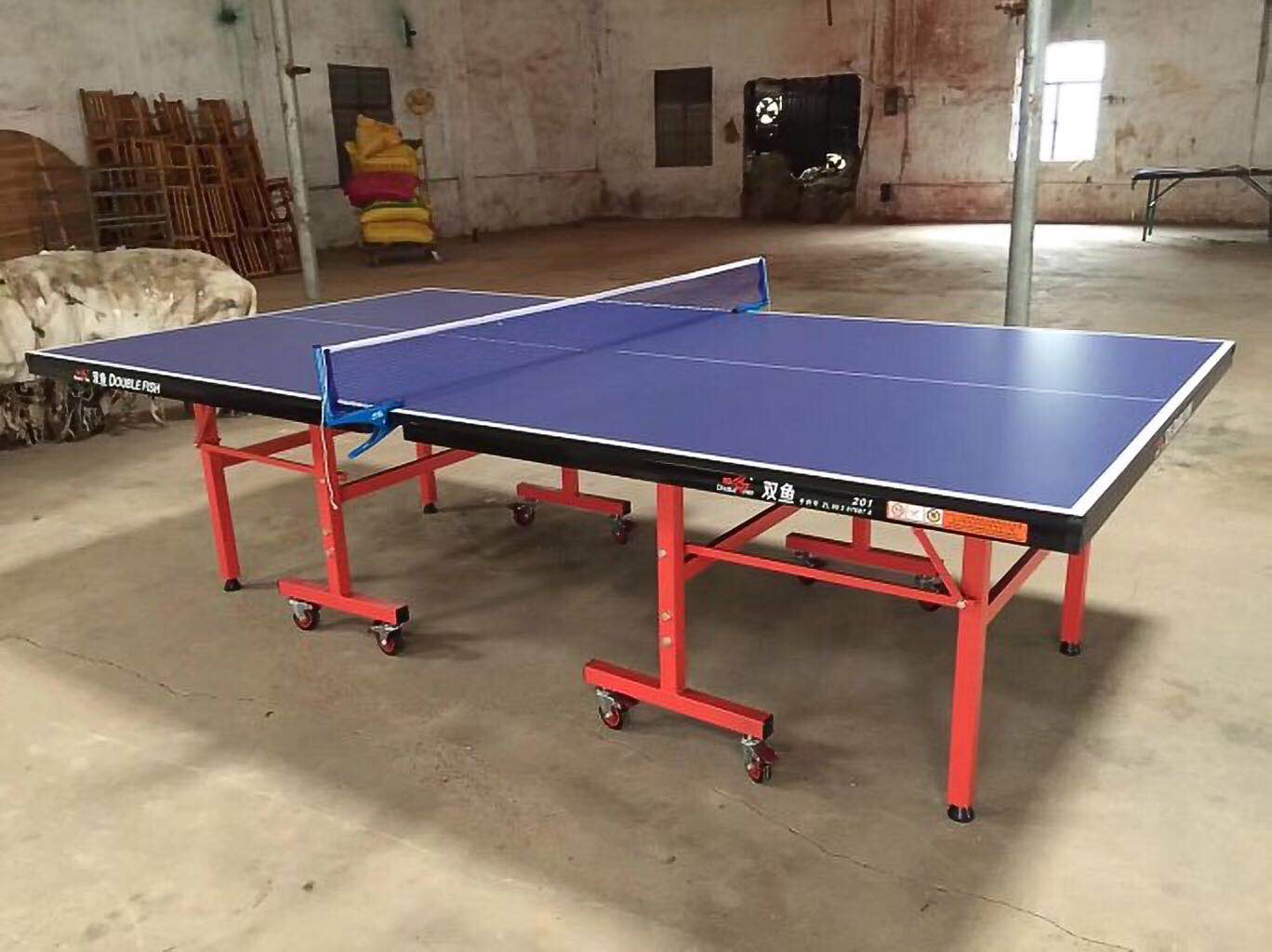 深圳市标准家用双鱼牌501单折乒乓球台厂家