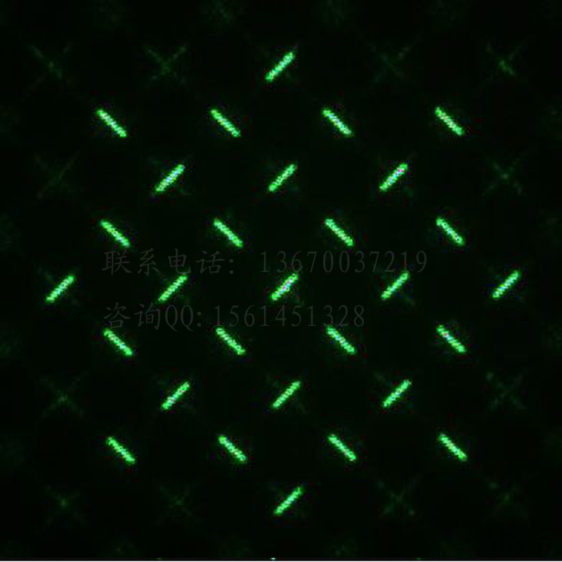 五环定位激光灯光栅片 pet激光图形 衍射光学片定制开模DOE设计图片