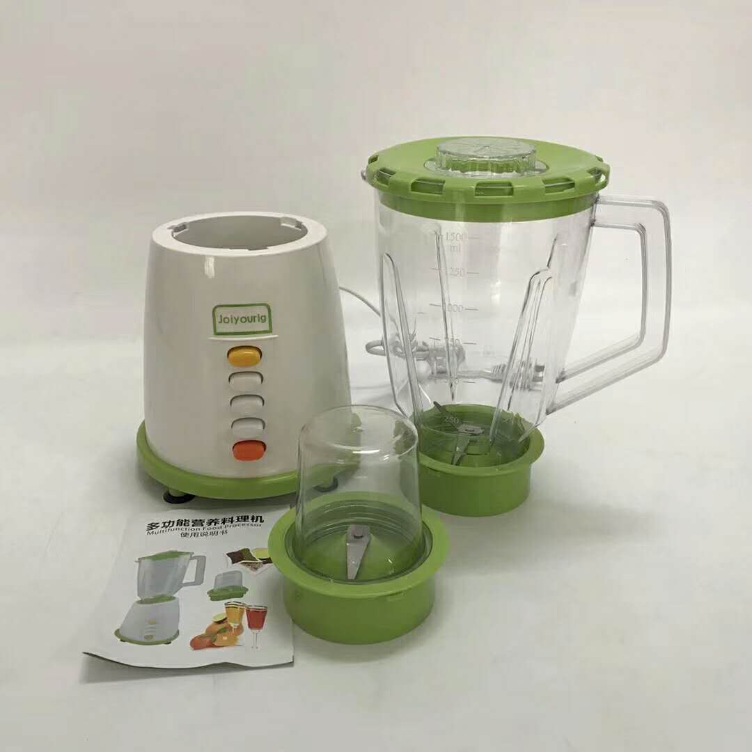工厂批发便宜的绿色二合一料理机 多功能搅拌机图片