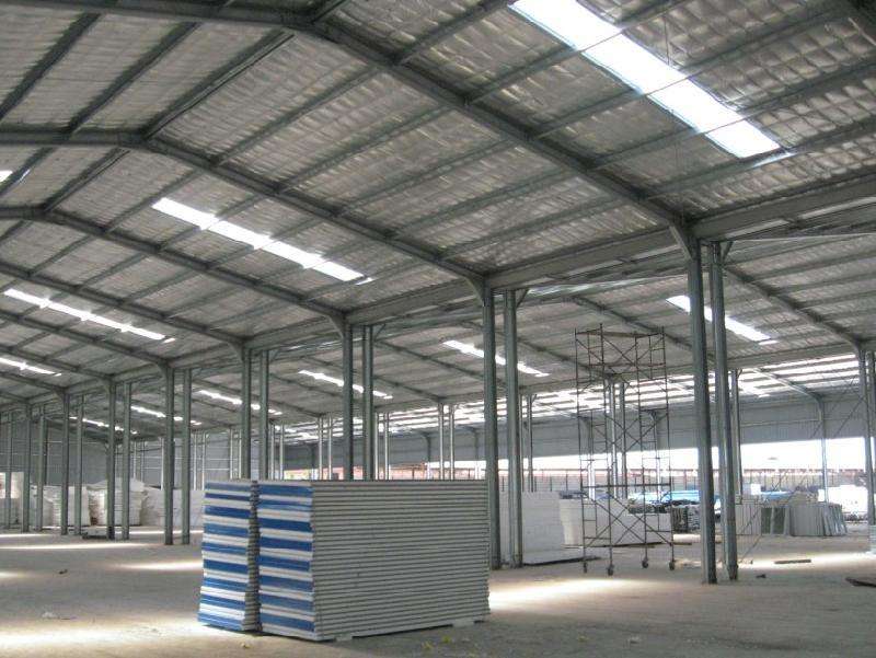 天津西青区钢结构制作，天津承接搭建岩棉彩钢房安装确保质量图片