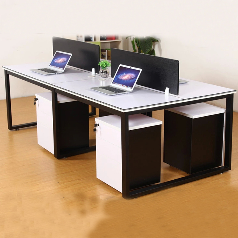 办公桌 简约现代桌椅组合 职员桌四人工位 办公室家具 电脑办工桌子