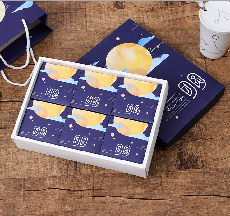 包装盒子 包装盒子定制  大量批发现货蛋黄酥礼品盒6粒中秋月饼礼盒定做月饼包装盒子定制