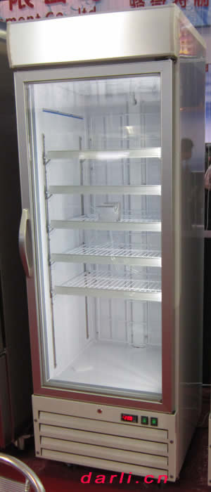 立式低温玻璃门冰箱图片