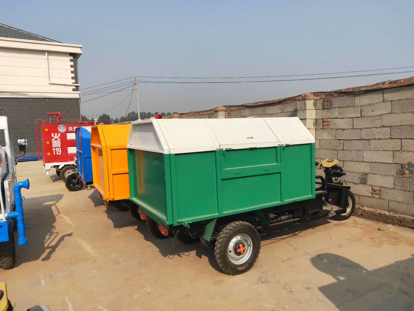 电动三轮垃圾车环卫车箱式自卸垃圾车小区物业垃圾转运清洁车