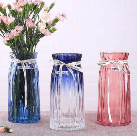 供应干花透明玻璃瓶 客厅插花 花瓶摆件 透明玻璃瓶哪家好 透明玻璃瓶厂家图片