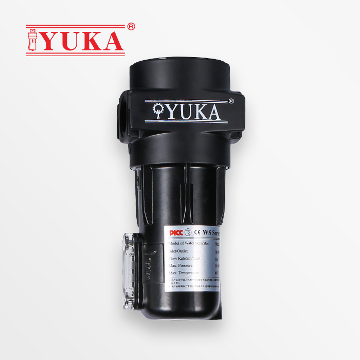 YUKA气水分离器WS25旋风气水分离器压缩空气过滤器除水设备