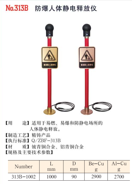 厂家生产销售防爆人体静电释放仪/电子型的，桥防牌模锻产品