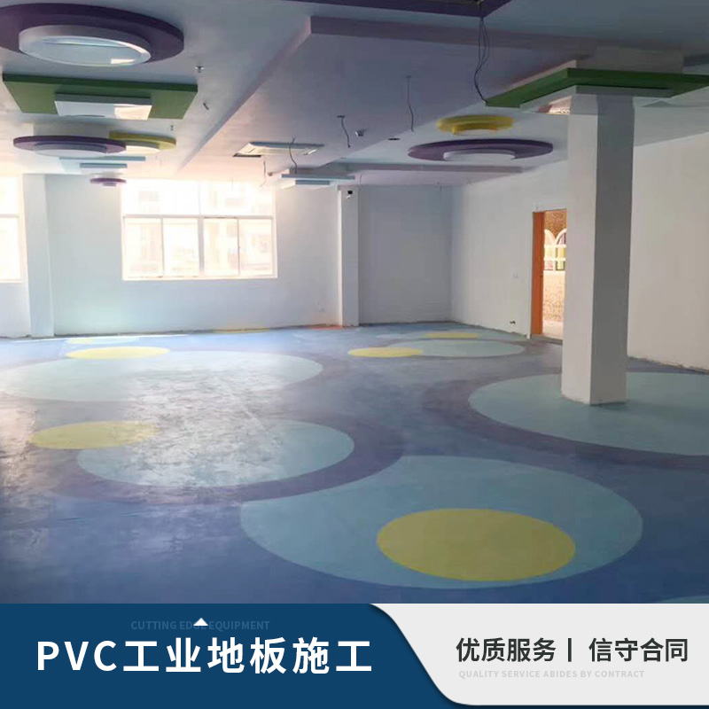 PVC工业地板施工 PVC工业地板施工价格 地板施工 PVC工业施工品质保证 PVC工业地板工程图片