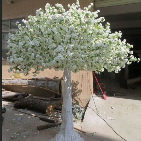 北京仿真樱花树白色室内人造假樱花树批发定制 20年老厂家图片