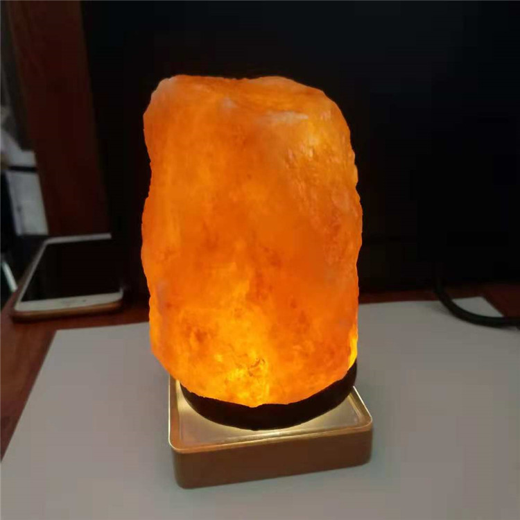 玫瑰盐灯喜马拉雅水晶盐灯创意电脑桌USB防辐射七彩变色LED小夜灯图片