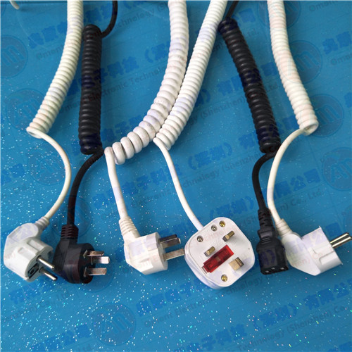 PU/TPU螺旋电缆 定做多芯螺旋电缆
