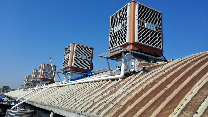 环保空调厂房车间降温设备武汉冷风机的特点 润东方环保空调
