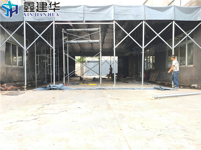 苏州市活动自动悬空遮阳工厂伸缩棚厂家
