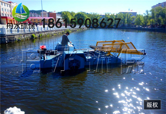 大型垃圾打捞船 湖面清漂船报价方案 河道保洁船现货图片