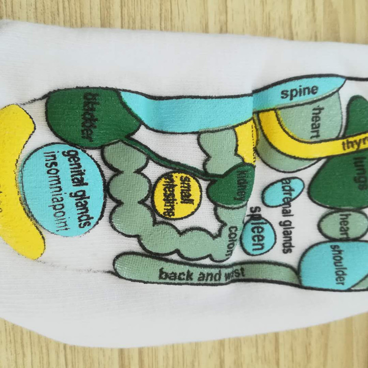 天津市穴位袜厂家定制外贸穴位袜 出口创意长筒纯棉袜子