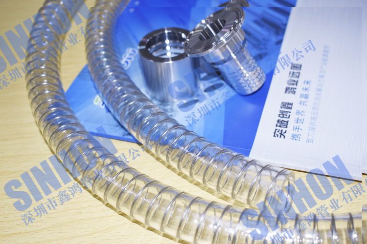 符合卫生局标准的不含塑化剂输酒软管,SINHON透明UP钢丝管 不含塑化剂输酒管图片